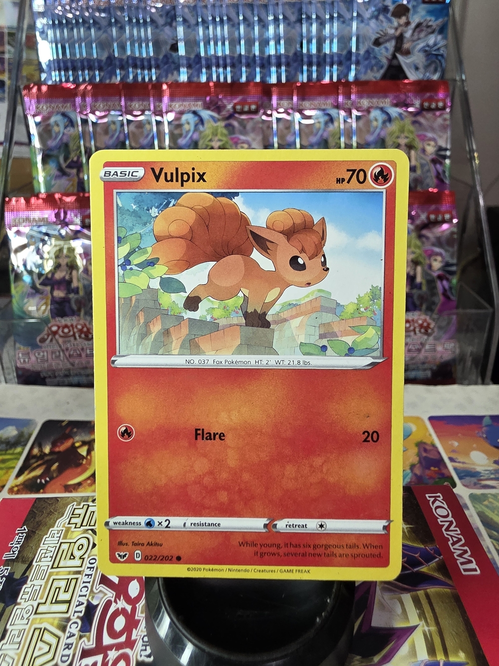 Vulpix Pokémon Card - Red/Orange Fire Type